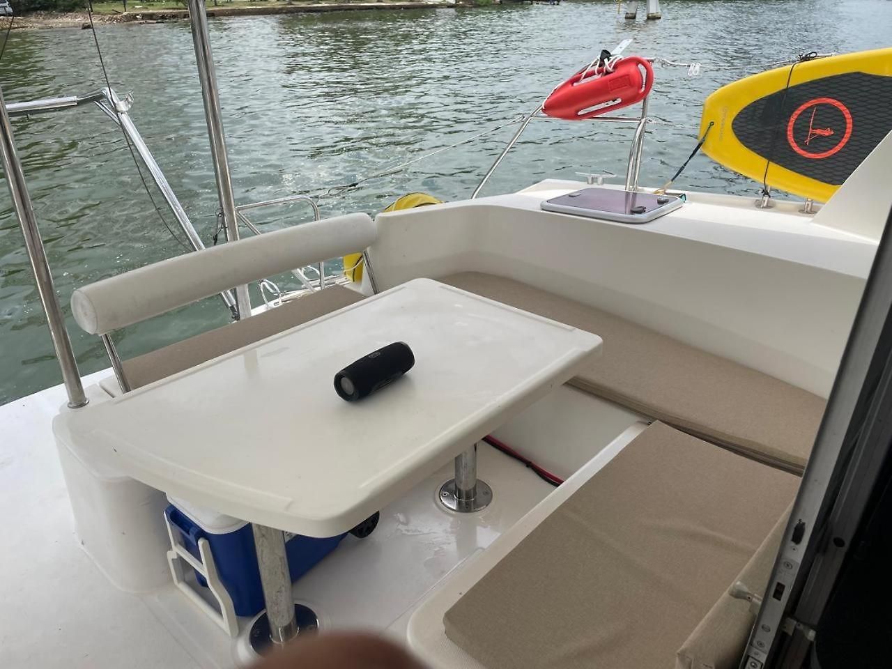 Catamaran In Bay