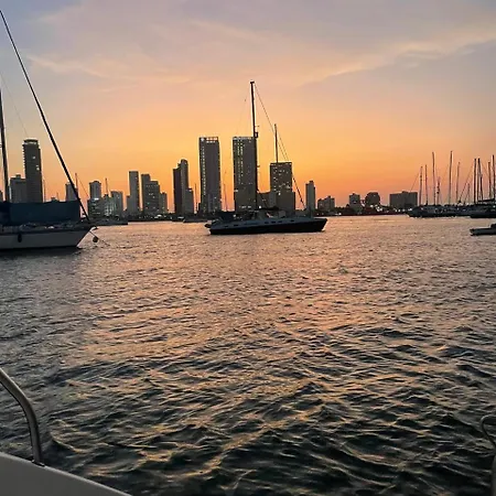 Catamaran In Bay