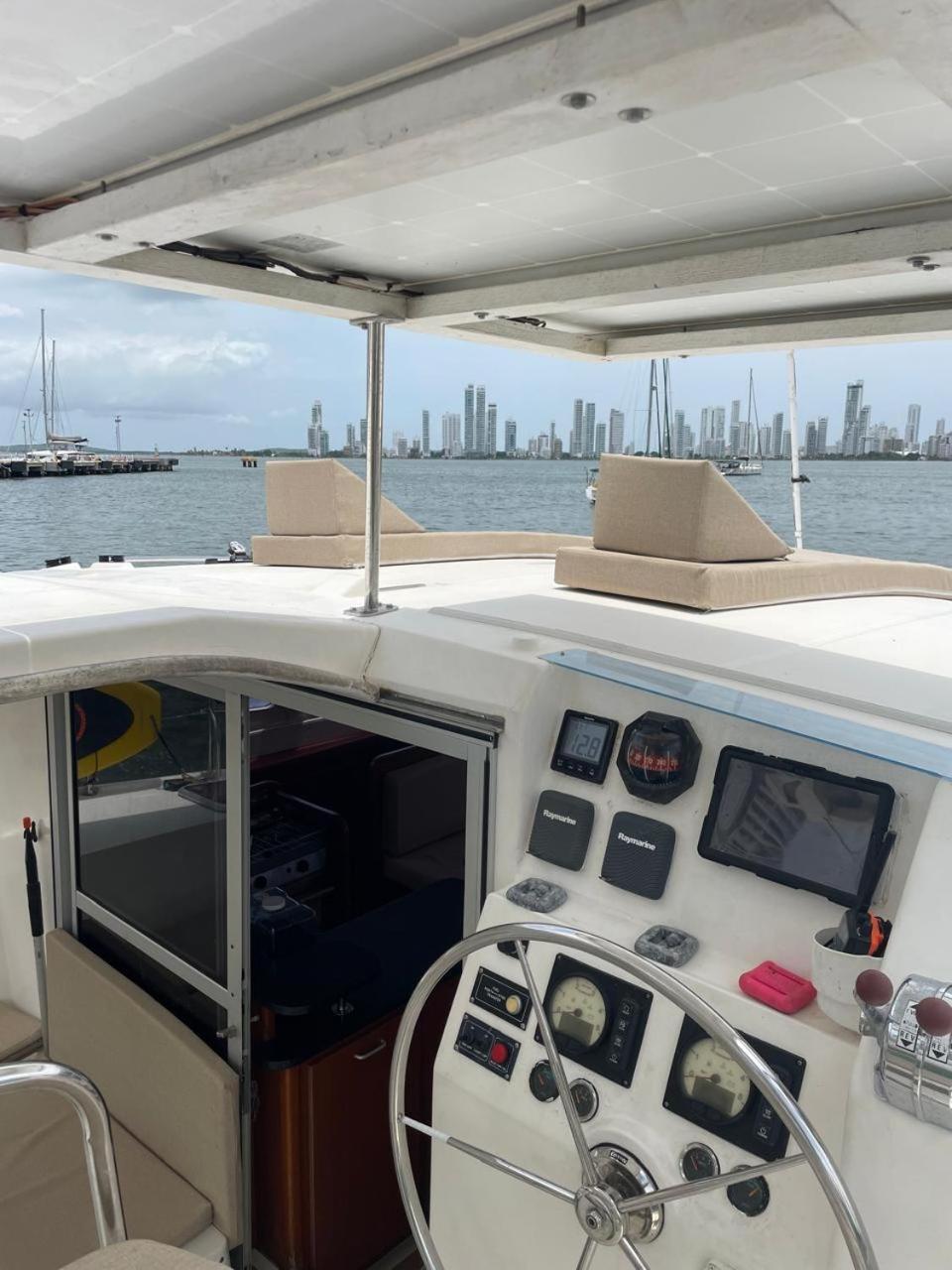 Catamaran In Bay Botel Cartagena